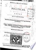 Declamaciones sacras, politicas y morales sobre todos los evangelios de la Quaresma