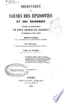 Découverte des causes des épizooties et des épidémies