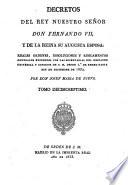 Decretos del Rey Don Fernando VII