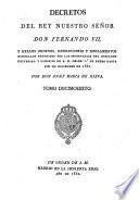 Decretos del Rey Don Fernando VII