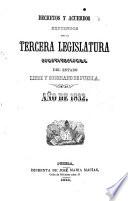 Decretos y acuerdos expedidos por la Tercera Legislatura Constitucional del estado libre y soberano de Puebla, año de 1832