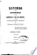 Defensa de la autoridad de los gobiernos y de los obispos contra las pretensiones de la Curia Romana