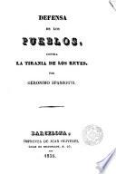 Defensa de los pueblos, contra la tiranía de los reyes