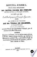 Defensa juridica por el Real Monasterio de Santa Maria de Poblet del orden del Císter en el Principado de Cataluña