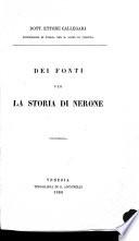 Dei fonti per la storia di Nerone
