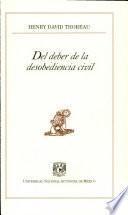 Del Deber de la Desobediencia Civil