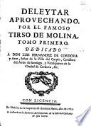 Deleytar aprovechando, 1