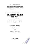 Demarcación política del Perú: 1821-1967
