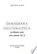 Demografía guatemalteca