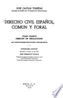 Derecho civil español comun y foral