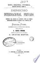 Derecho internacional privado: (375 p.)