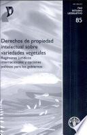 Derechos De Propriedad Intelectual Sobre Variedades Vegetales