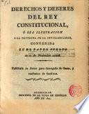 Derechos y deberes del Rey Constitucional