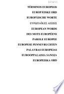 Des mot europeens