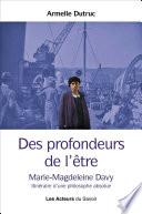 Des profondeurs de l'être