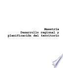 Desarrollo regional y planificación del territorio