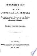 Descripcion de los juegos de la infancia