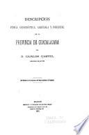 Descripción física, geognóstica, agrícola y forestal de la provincia de Guadalajara