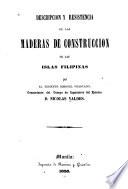 Descripción resistencia de las maderas de construcción de las islas Filipinas