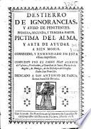 Destierro de ignorancias, y aviso de penitentes