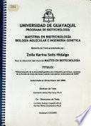 Determinacion de la Diversidad Genetica de CrinipellisPerniciosa