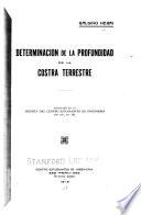 ... Determinacion de la profundidad de la costra terrestre...