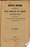 Devota novena que en obsequio de la Beata María de los Ángeles religiosa carmelita descalza