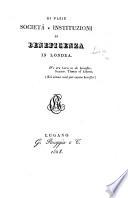 Di varie società e instituzioni di beneficenza in Londra. [By Count Giovanni Arrivabene.]