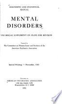 Diagnostic and Statistical Manual: Mental Disorders