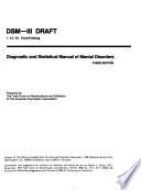 Diagnostic and Statistical Manual of Mental Disorders