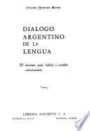 Diálogo argentino de la lengua