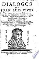 Diálogos de Juan Luis Vives