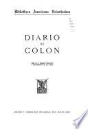 Diario de Colón: Edición y comentario preliminar por C. Sanz
