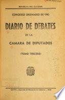 Diario de debates de la Cámara de Diputados