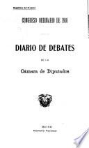 Diario de debates de la Cámara de Diputados