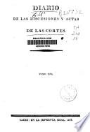 Diario de las discusiones y actas de las Cortes