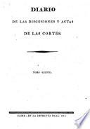 Diario de las discusiones y actas de las Cortes