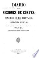 Diario de las Sesiones de Cortes, Congreso de los Diputados