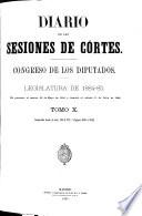 Diario de las sesiones de Cortes