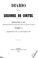 Diario de las sesiones de Cortes