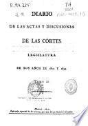 Diario de las Sesiones de Cortes