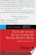 Diario de lectura de los Escolios de Nicolás Gómez Dávila