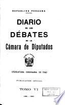 Diario de los debates de la Cámara de Diputados