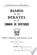 Diario de los debates de la Cámara de Diputados