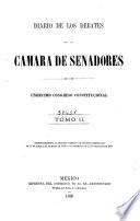 Diario de los debates de la Cámara de Senadores