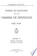 Diario de sesiones de la Cámara de Diputados