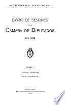 Diario de sesiones de la Cámara de Diputados
