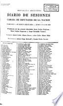 Diario de sesiones de la Cámara de Diputados