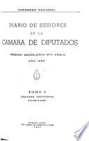 Diario de sesiones de la Cámara de Diputados