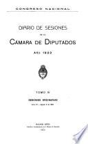 Diario de sesiones de la Cámara de Diputados